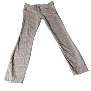 Anthro Pilcro & the Letterpress Womens Stet Morocco Print Skinny Jeans Size 24 P